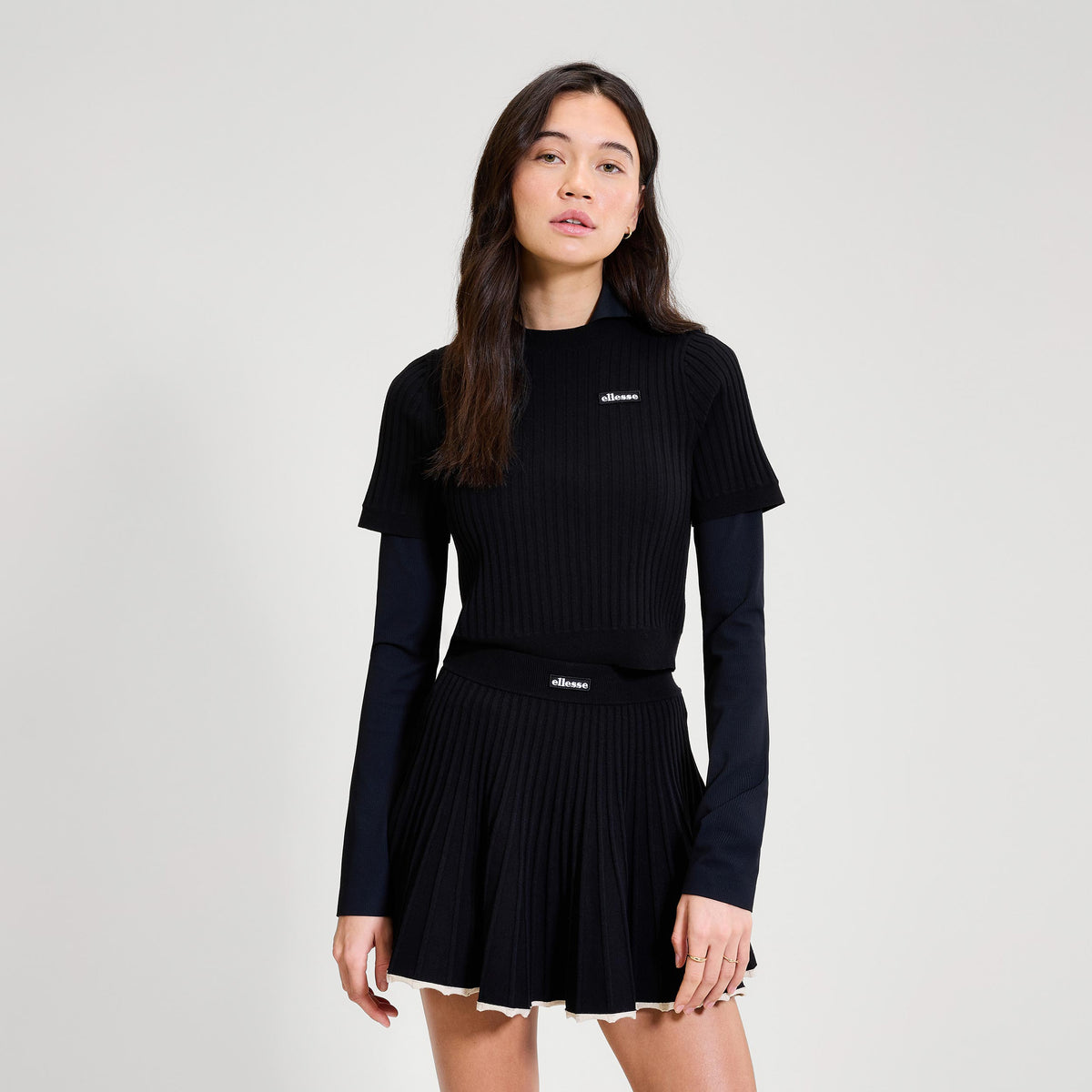 Ellesse The Court T-Shirt Damen - schwarz