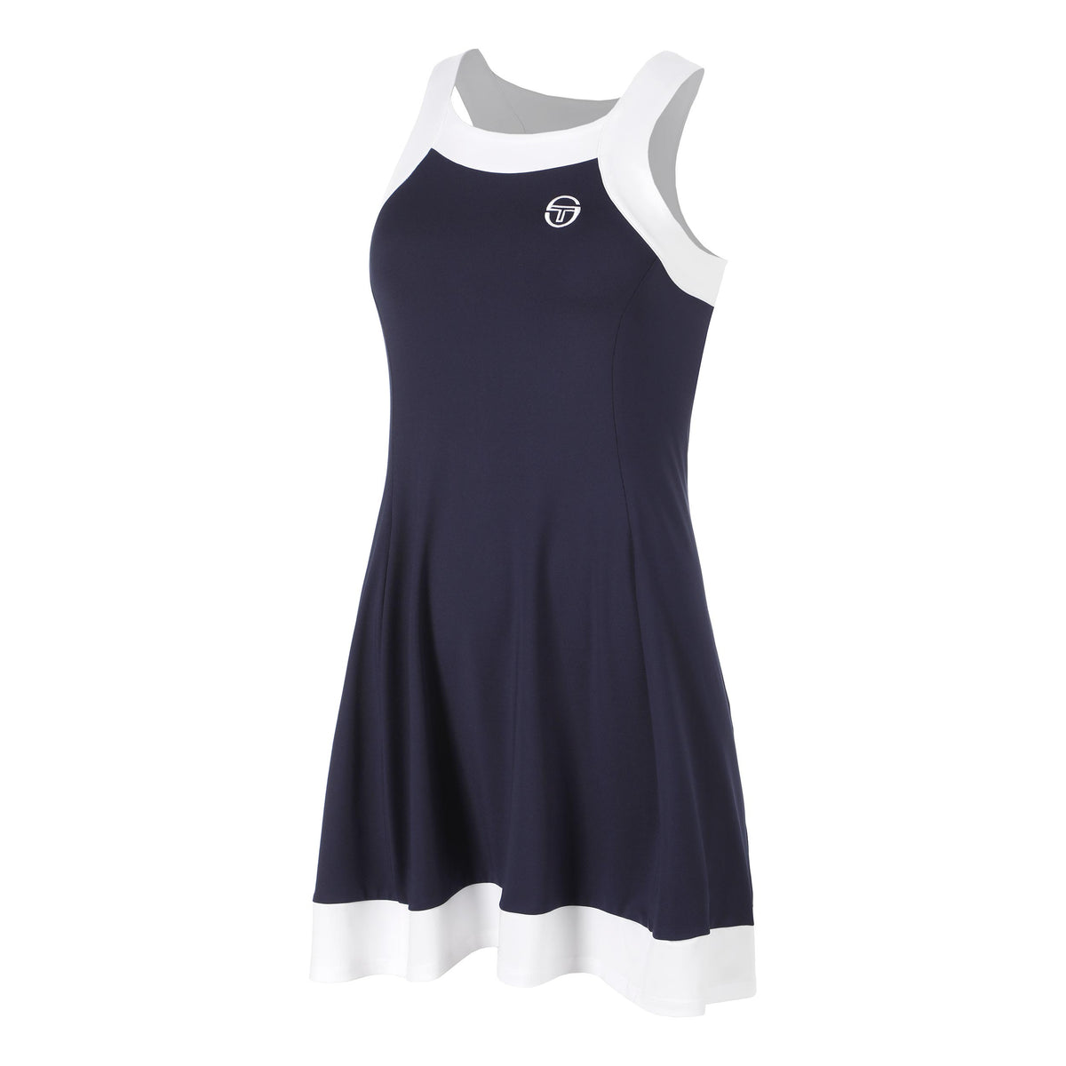 Sergio Tacchini TCP Kleid Damen - dunkelblau, weiß
