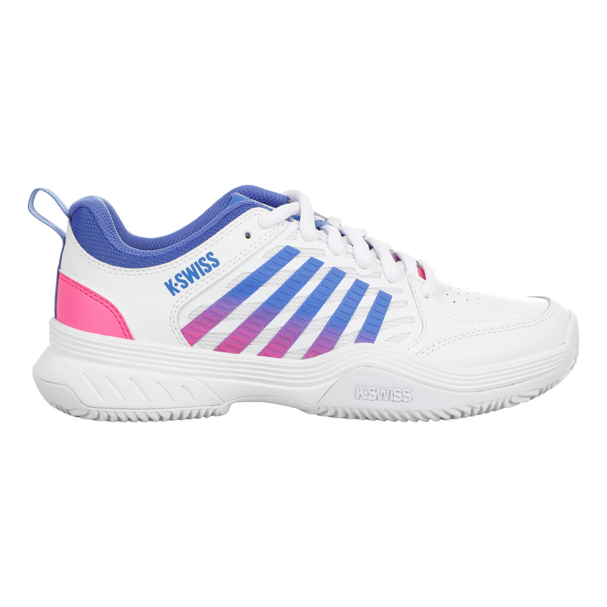 K-Swiss Court Express Sandplatzschuh Damen - weiß, pink