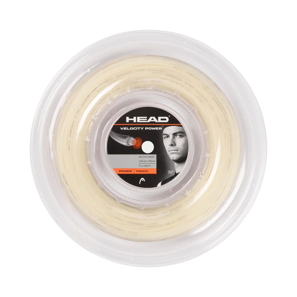 HEAD Velocity MLT Power String reel 200m - ecru