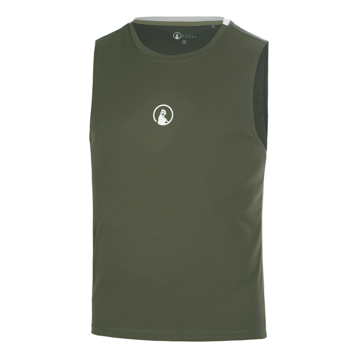 Quiet Please Memories Winner Tech Tank Top Men - dark green