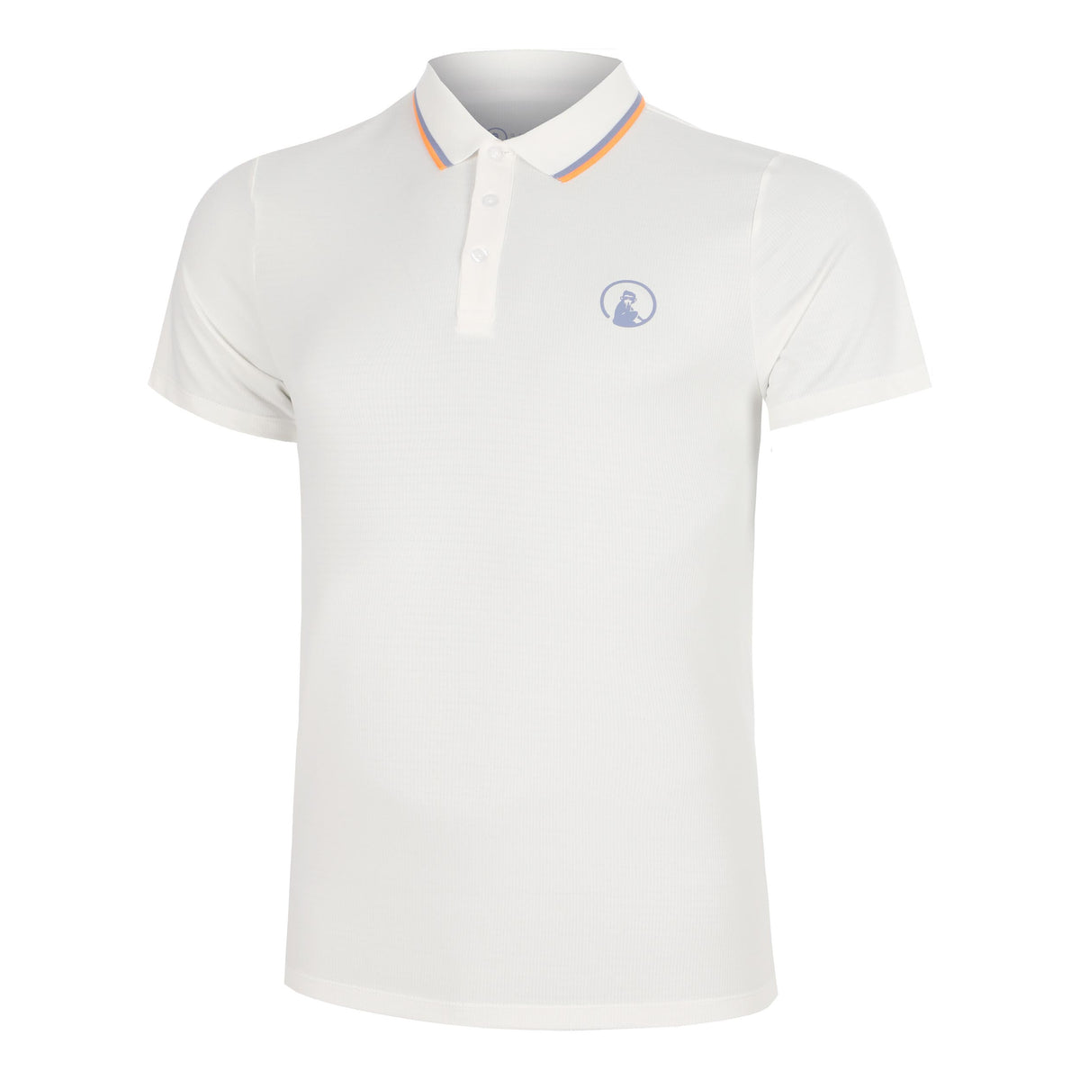 Quiet Please Glow Tournament Tipping  Polo Men - cream