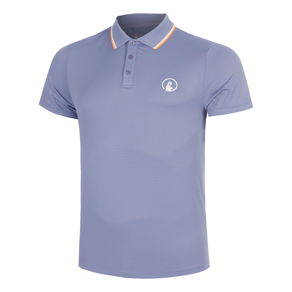 Quiet Please Glow Tournament Tipping Polo Men - blue