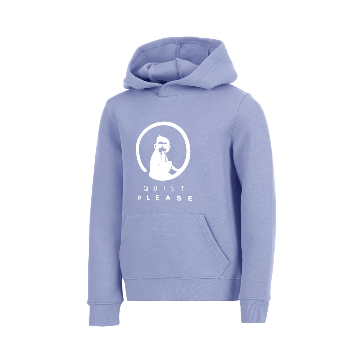 Quiet Please Glow Baseline Logo Hoody Boys - blue