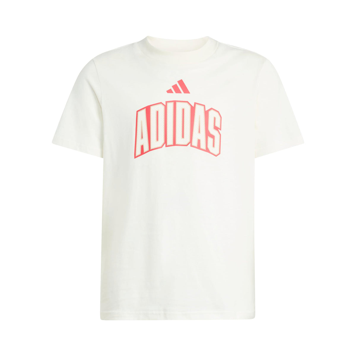 adidas Stadium Lettering T-Shirt Kinder - offwhite, rot