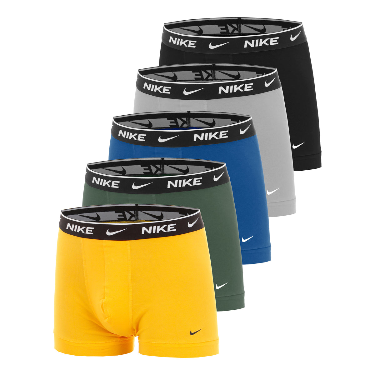 Nike Essential Cotton Stretch Trunk Boxer shorts 5 Pack Men - black, multicoloured