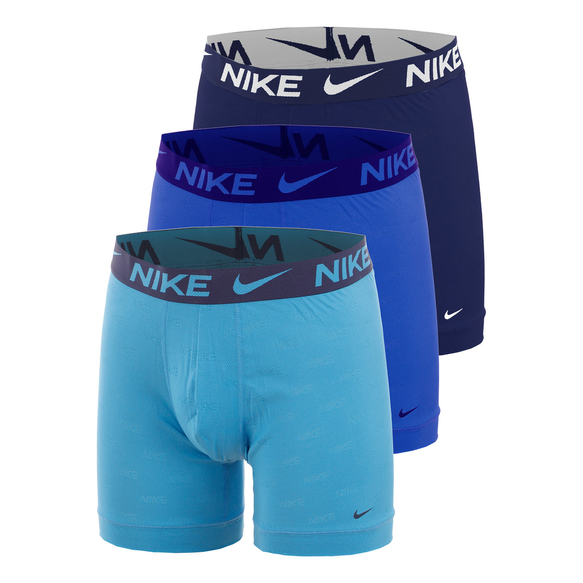 Nike Elite Breath Boxer Brief Boxer shorts 3 Pack Men - blue, blue