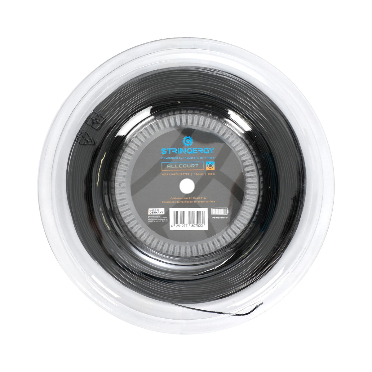 Stringergy Allcourt  Saitenrolle 220m - schwarz
