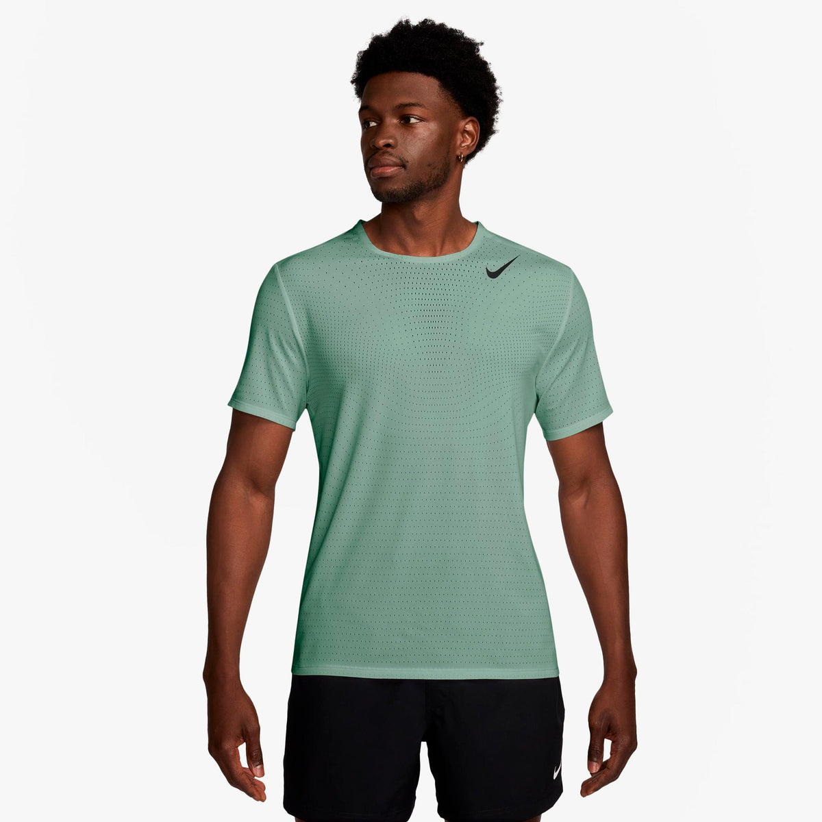 Nike AeroSwift  Running shirt Men - olive, black