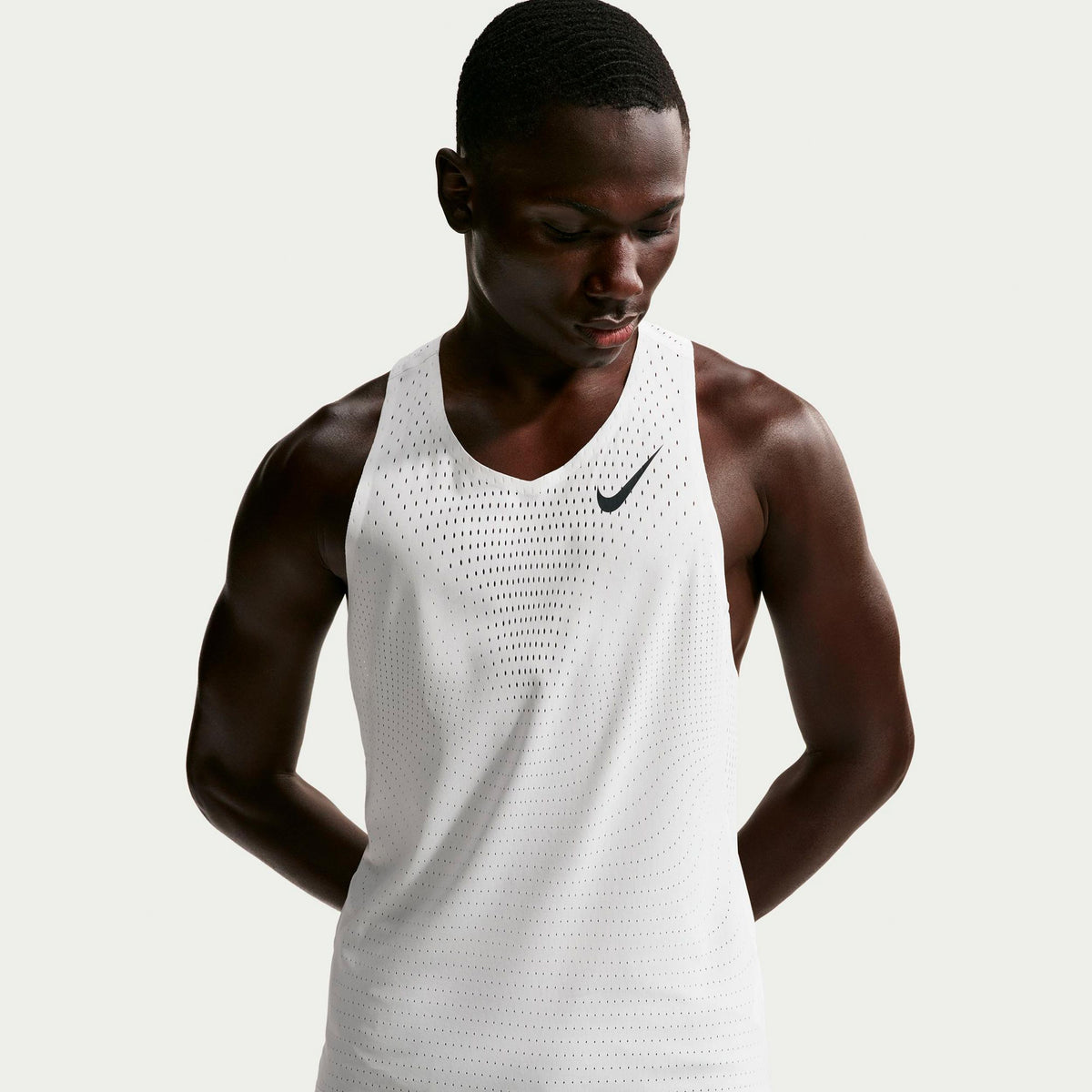 Nike AeroSwift  Running shirt Men - white, black