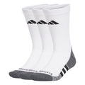 Performance Cushioned Crew Running Socks Unisex - white, black