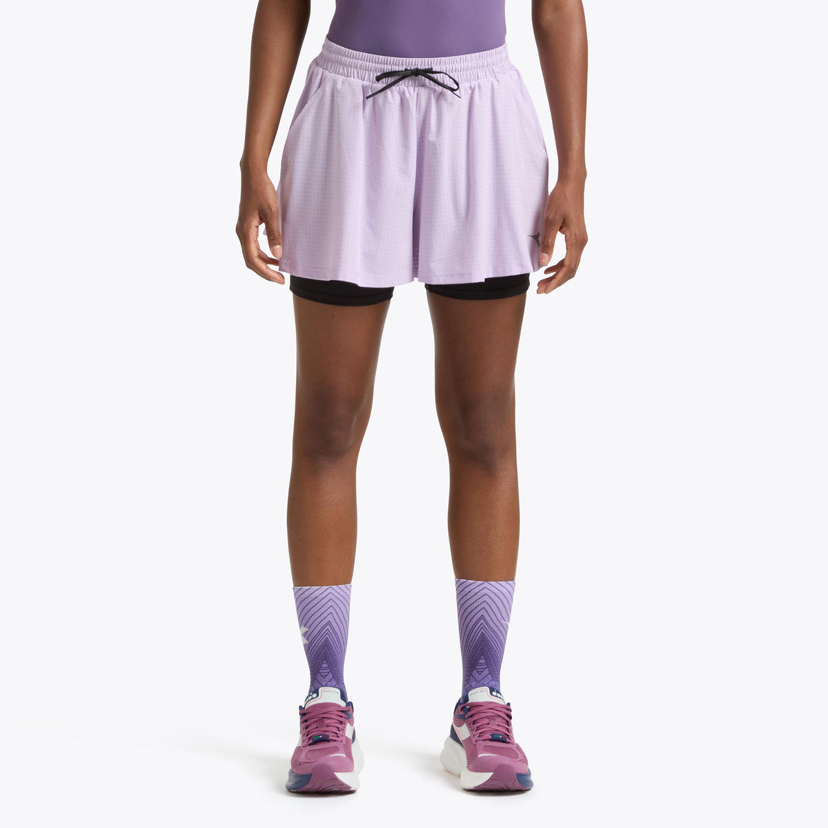 Diadora 2in1 Shorts Women - lilac