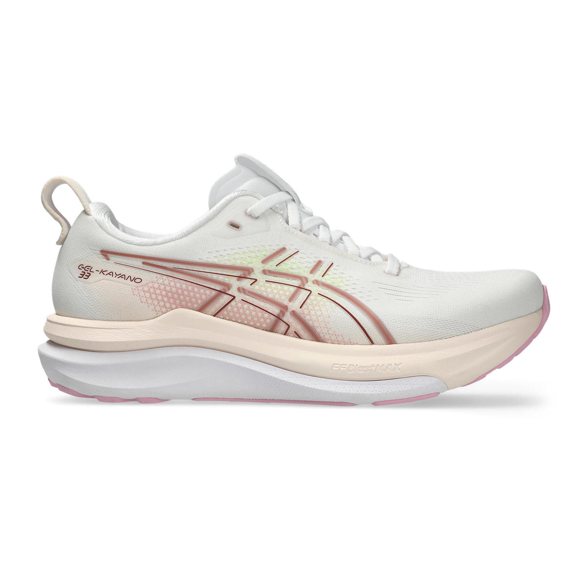 ASICS Gel-Kayano 33 Stabilitätsschuh Damen - weiß, lila