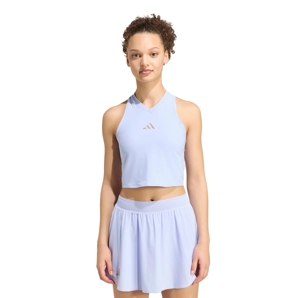 adidas Y- Pro Crop Tank-Top Damen - flieder, silber