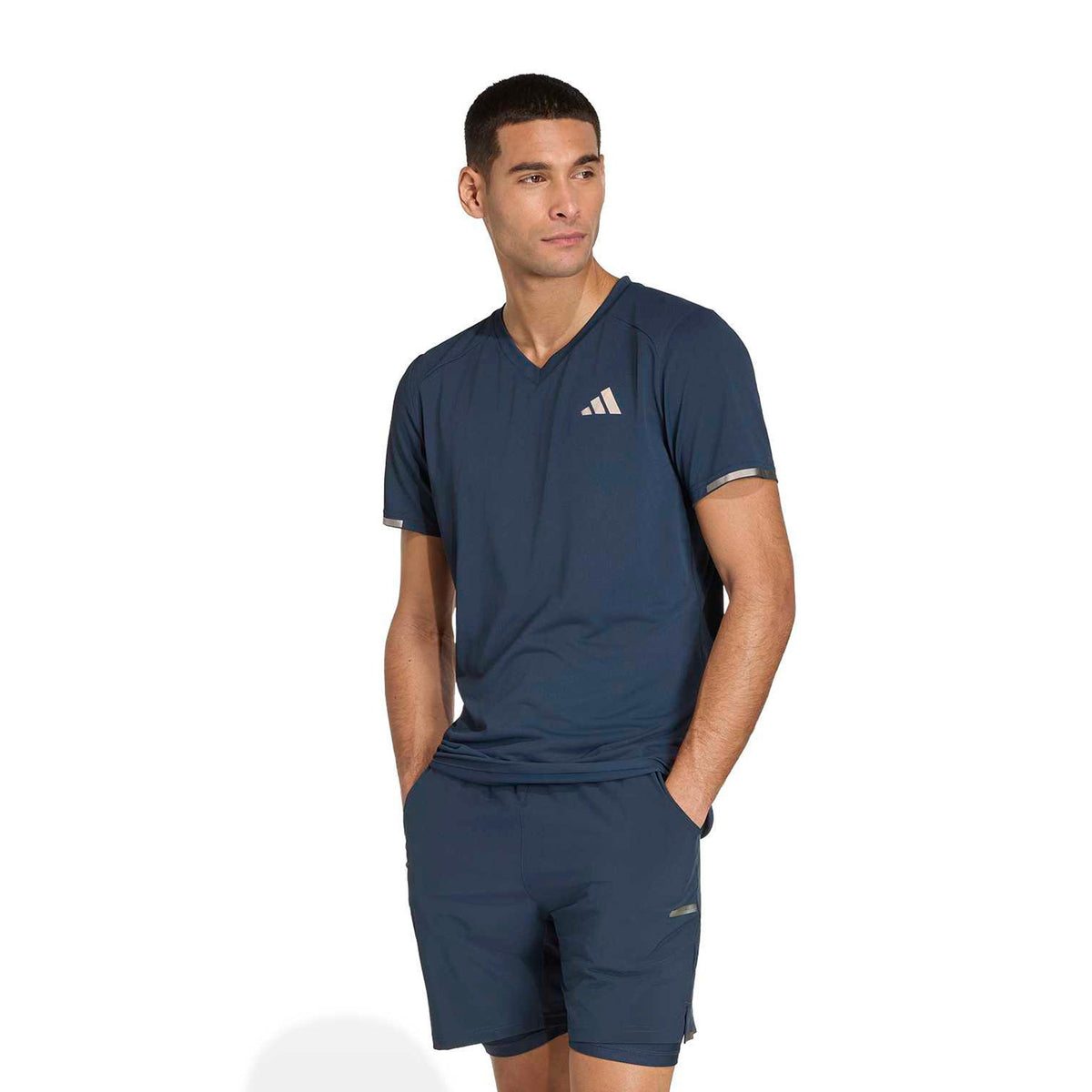 adidas Freelift Pro T-Shirt Men - blue grey, silver
