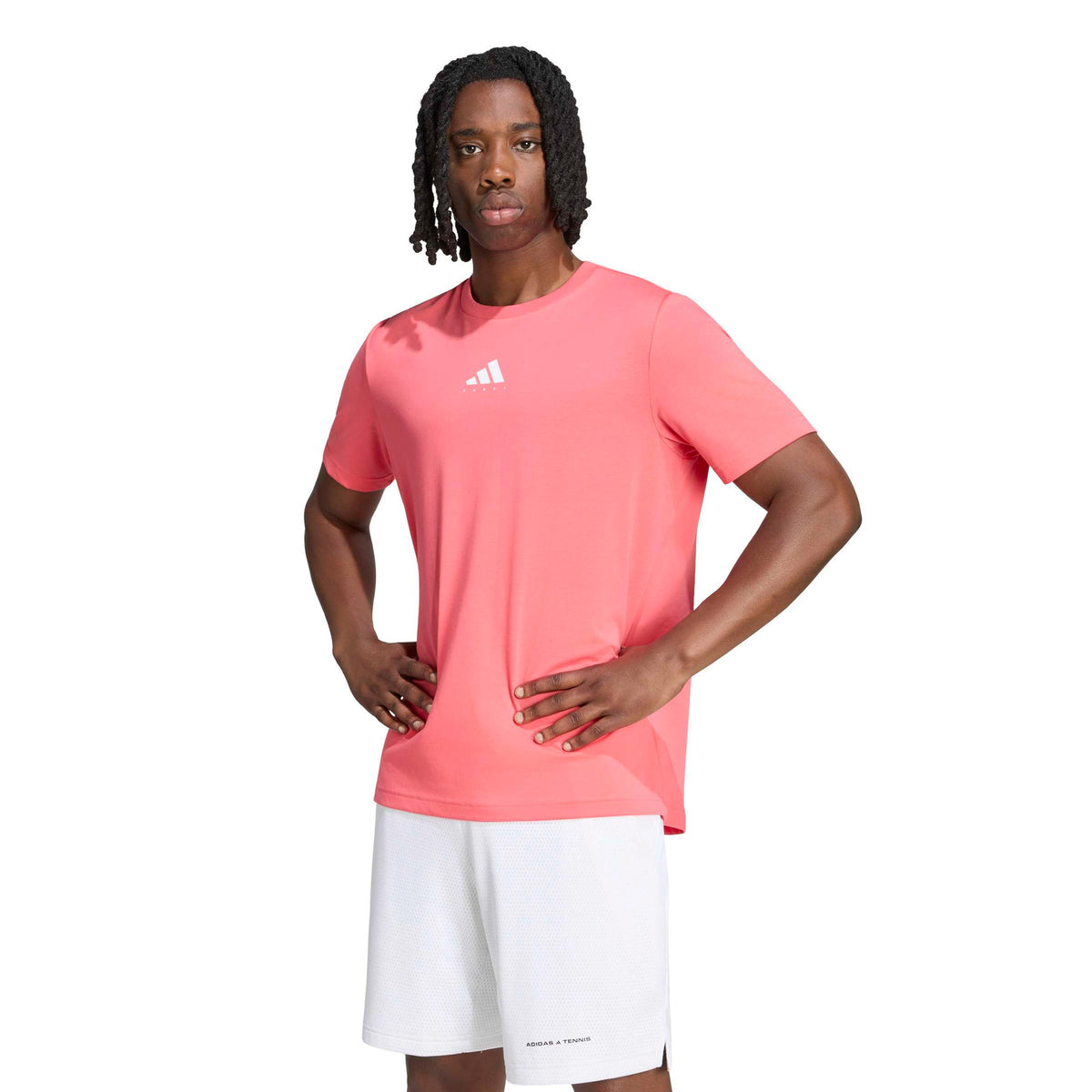 adidas Graphic T-Shirt Men - berry, white