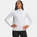 ColdGear Mock Long sleeve Women - white, lightgrey