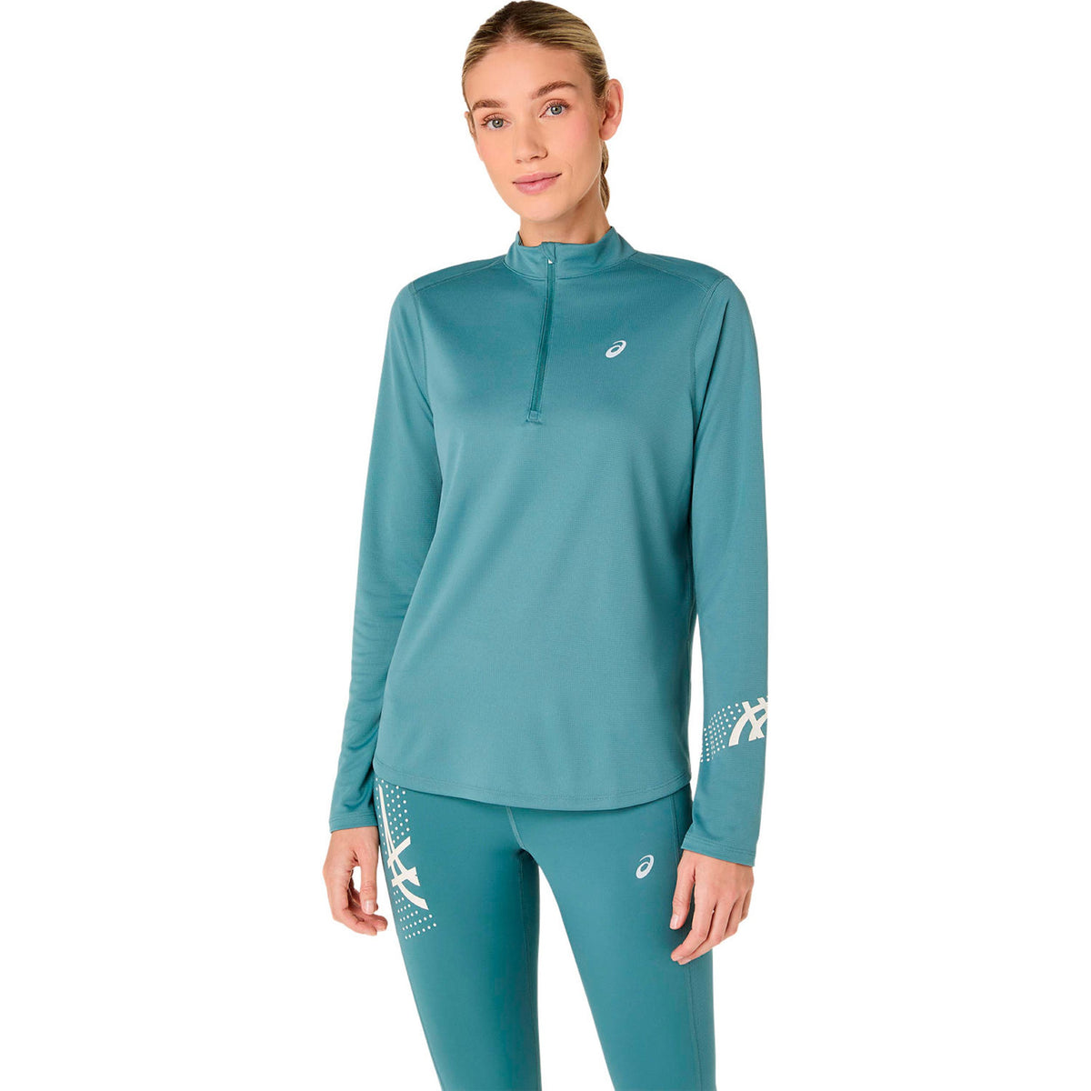 ASICS Icon 1/2 Zip  Running shirt Women - turquoise