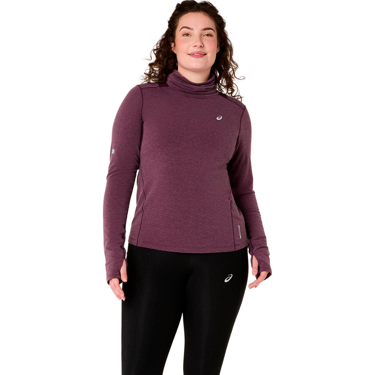 ASICS Nagino Winter  Running shirt Women - wine red