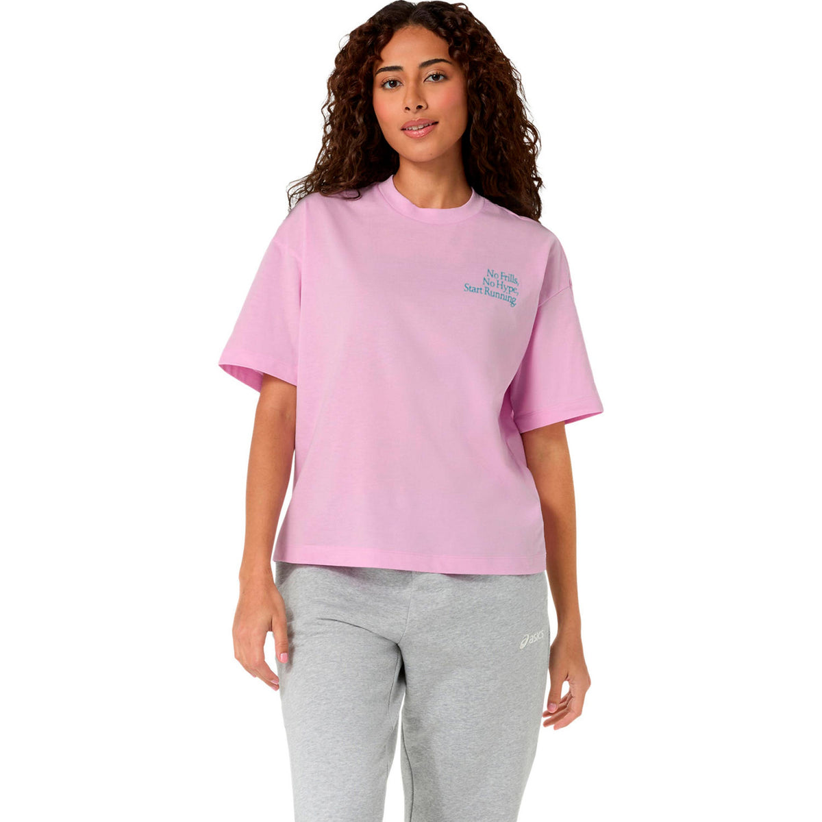 ASICS Runner Message Graphic Running shirt Women - lilac, turquoise