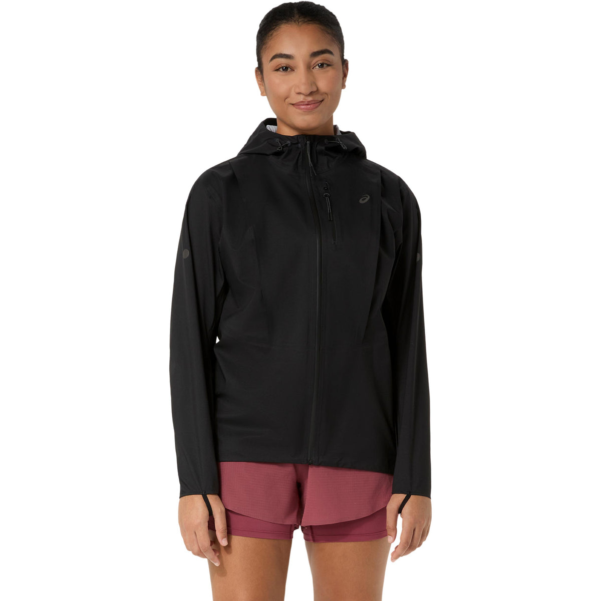 ASICS Fujitrail Elite Waterproof  Laufjacke Damen - schwarz