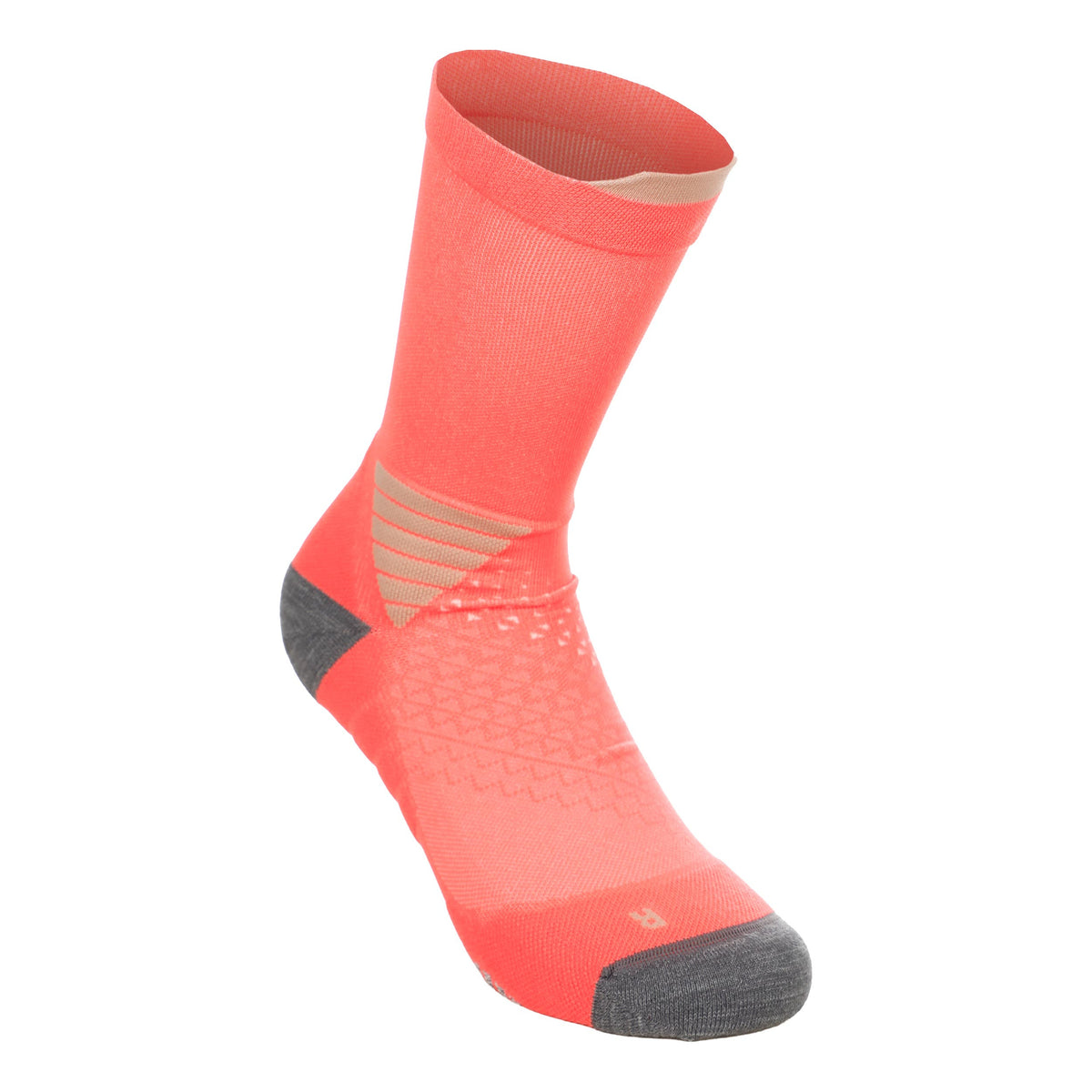 ASICS Elite Fujitrail Crew Running Socks Unisex - coral, grey
