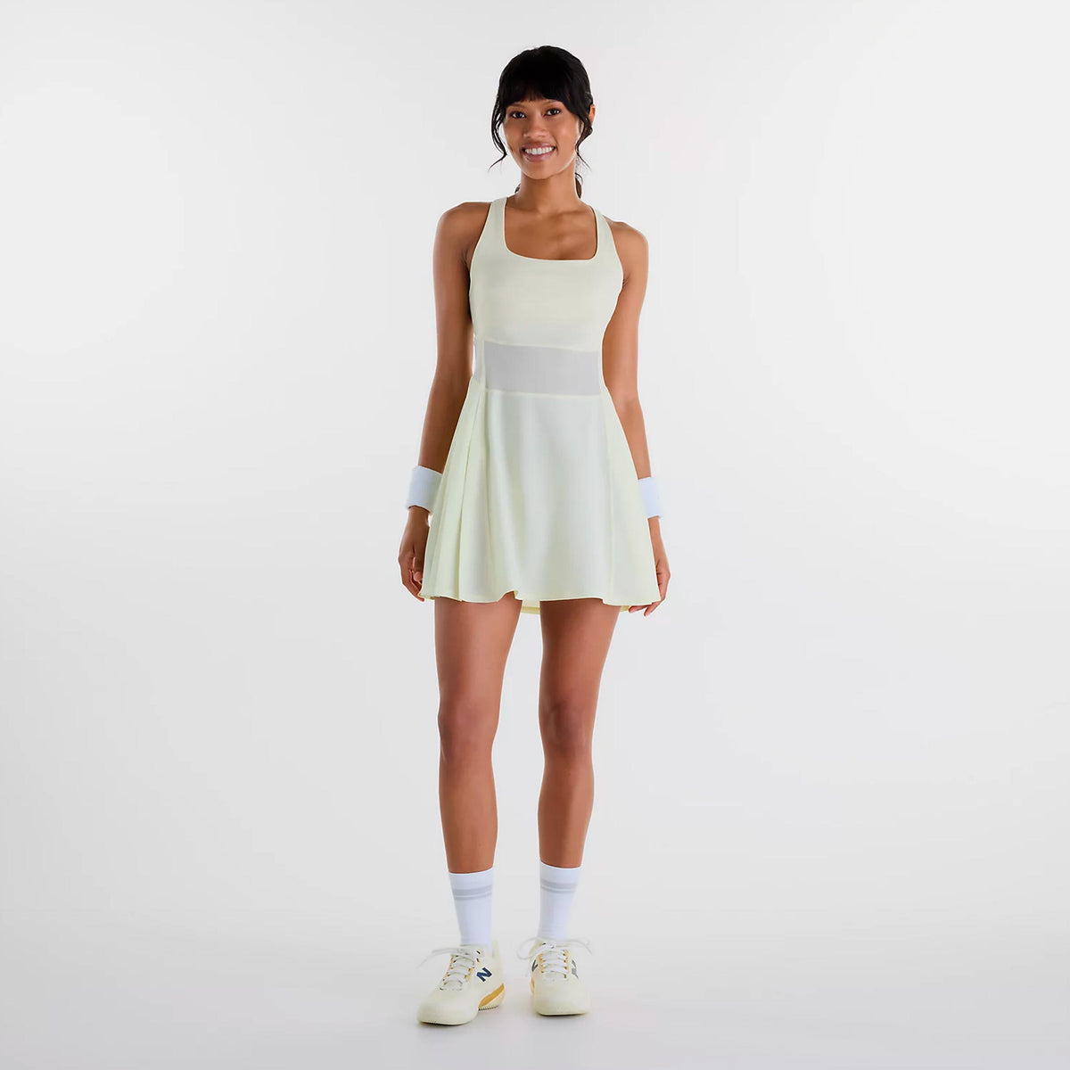 New Balance Tournament Kleid Damen - pastellgelb