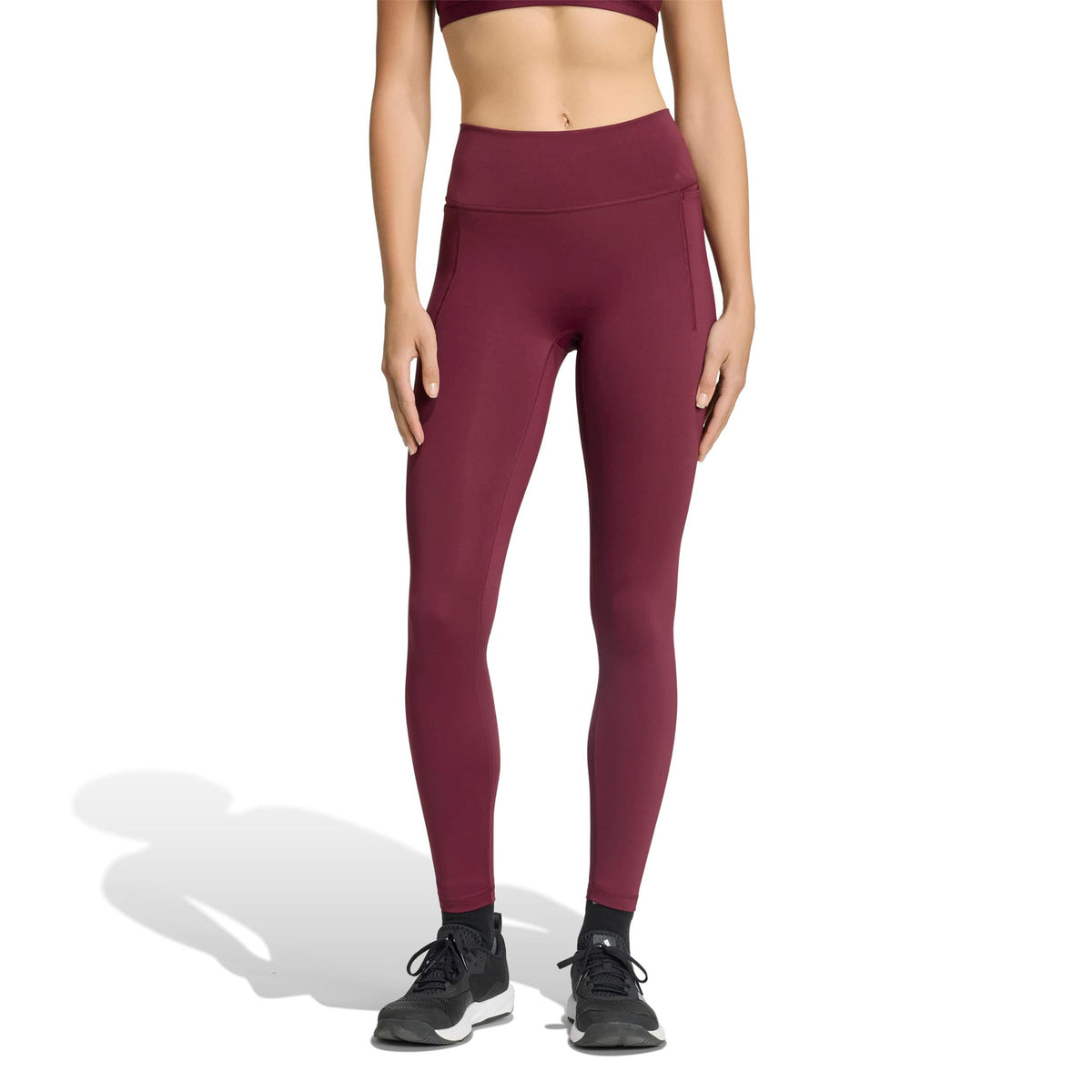 adidas Optime 1/1 Tight Women - wine red