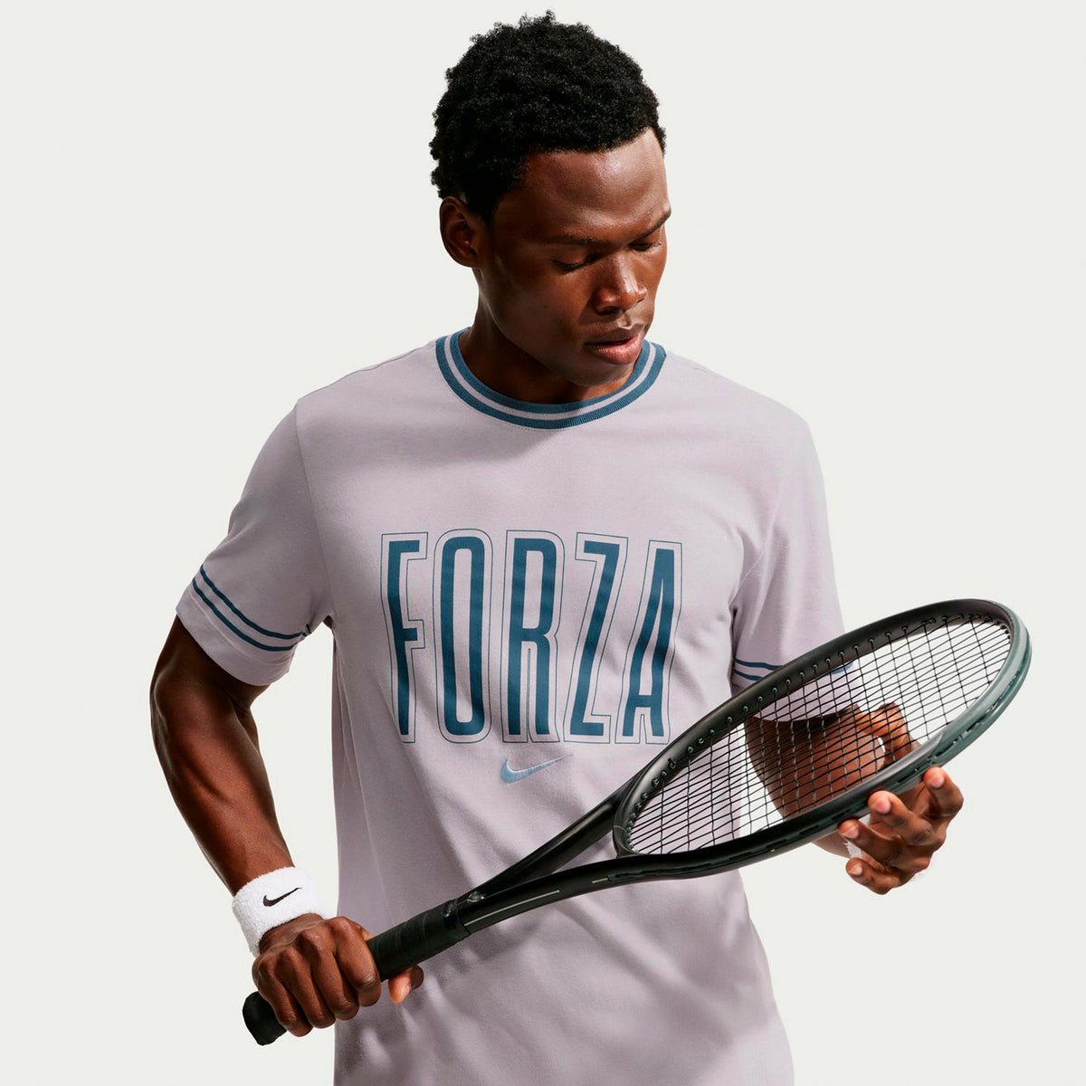 Nike Court T-Shirt Men - grey, lilac