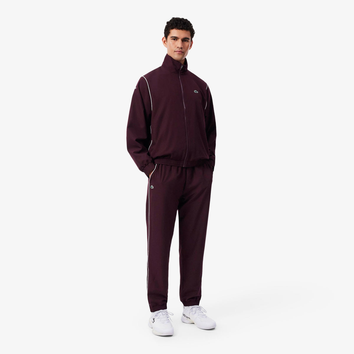 Lacoste Trainingsanzug Herren - weinrot