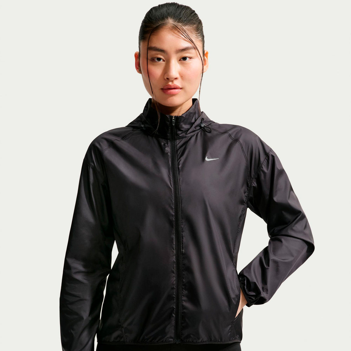 Nike Tempo  Running jacket Women - black, silver
