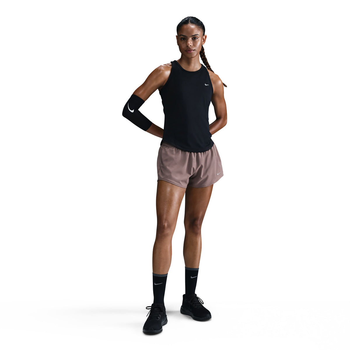 Nike Tempo  Running shirt Women - black, silver