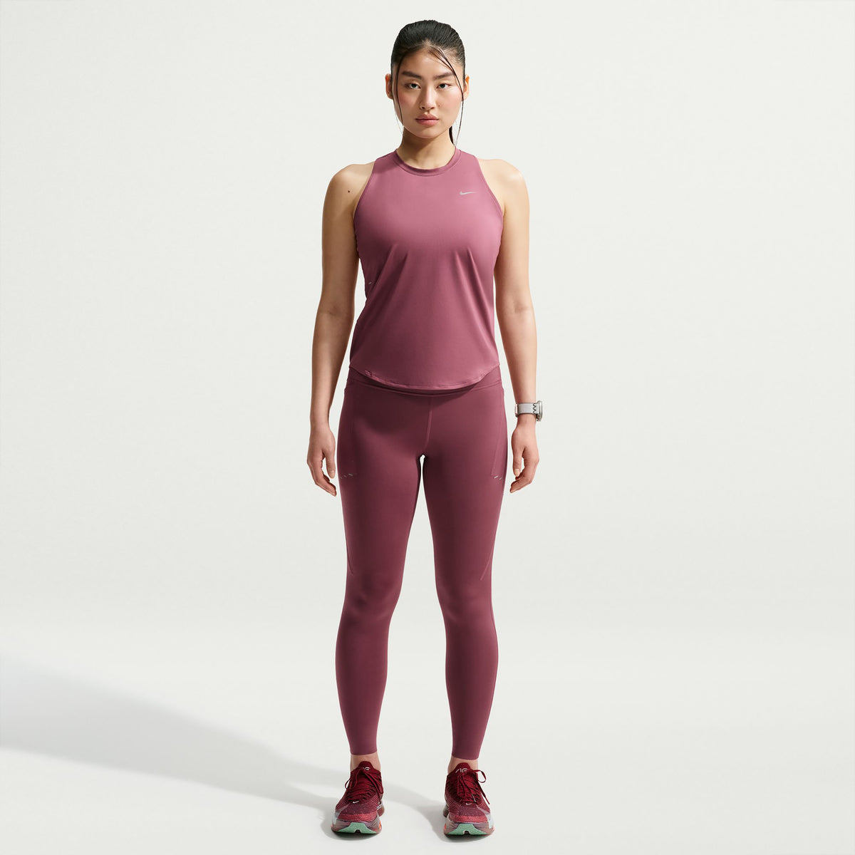 Nike Swift  Running shirt Women - mauve, silver