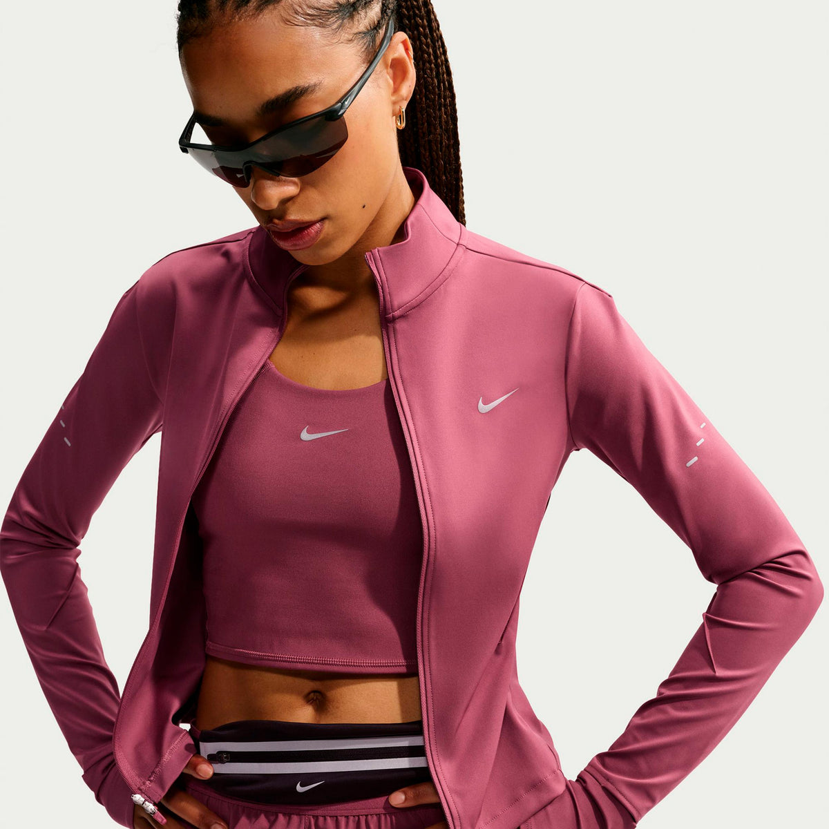 Nike Swift  Running jacket Women - mauve, silver