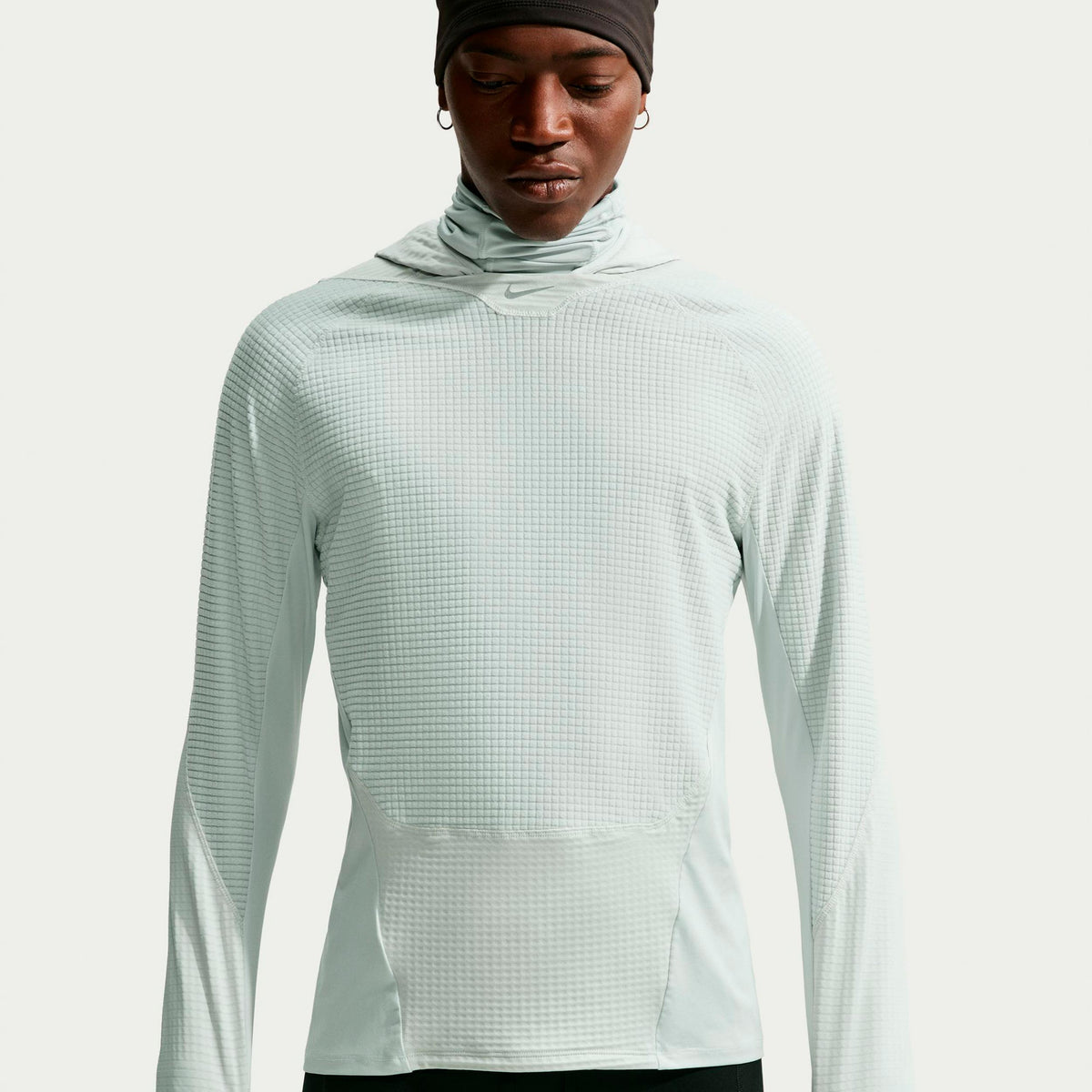 Nike Stride Therma-Fit  Laufshirt Herren - grau, silber